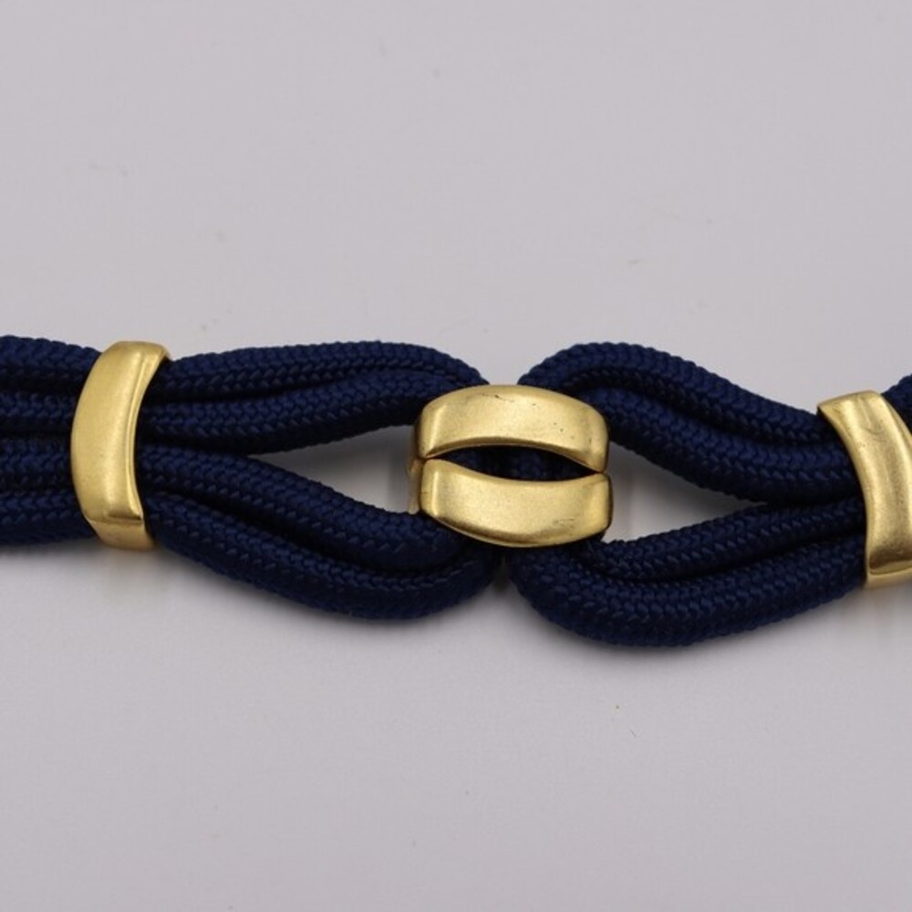 Jos a Bank Vintage Cord Belt Gold Bow and Clasp